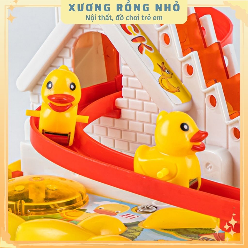 Bộ đồ chơi trẻ em vịt leo cầu thang, có nhạc và đèn, đồ chơi trẻ em thông minh kích thích sự phát triển cho bé