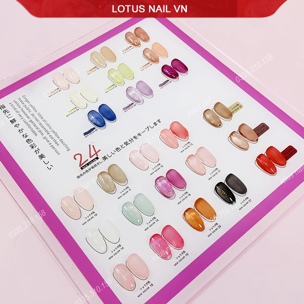 Set sơn thạch VERYGOOD 24 màu tặng kèm bảng màu sẵn