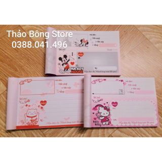 Phiếu ship hàng, phiếu giao hàng kute
