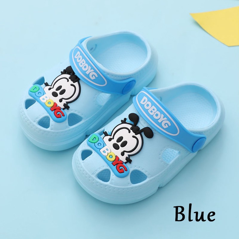 (Ready Stock)Boys and Girls Cartoon Crocs Shoes Non-slip Home Slippers