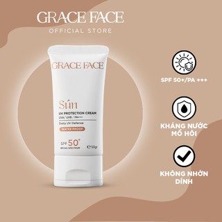 Kem chống nắng bảo vệ da Grace Face giúp kiềm dầu kháng nước UV Protection Cream 50ml thumbnail