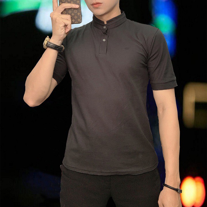 [CHẤT ĐẸP-Y HÌNH]Áo thun nam - Áo thun nam cổ tàu - Kiểu dáng trẻ trung, dáng body, mặc cực kỳ thoải mái, thoáng mát | BigBuy360 - bigbuy360.vn