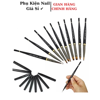 Cọ vẽ nail, Bộ cọ 10 cây LAWEI Nhật Bản