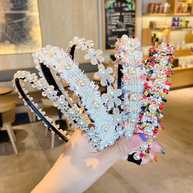 Băng Đô Đính Nơ Hoa Dễ Thương Dành Cho Bé Gái