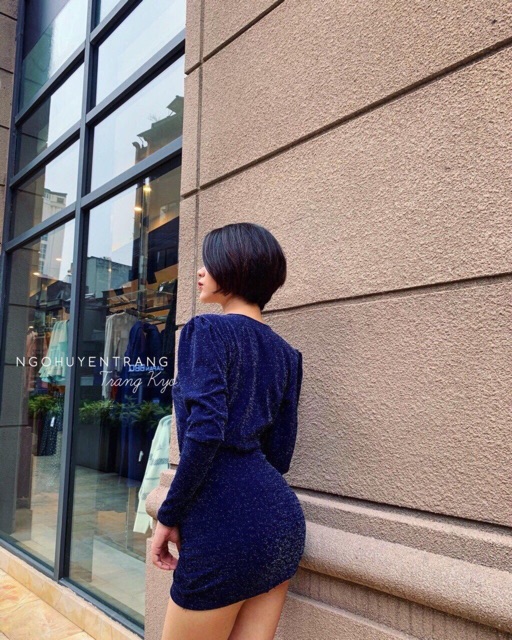 Váy body len nhũ 2 loại