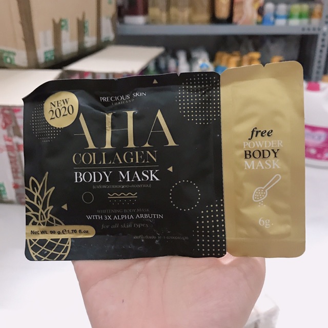 Ủ trắng AHA COLLAGEN BODY MASK