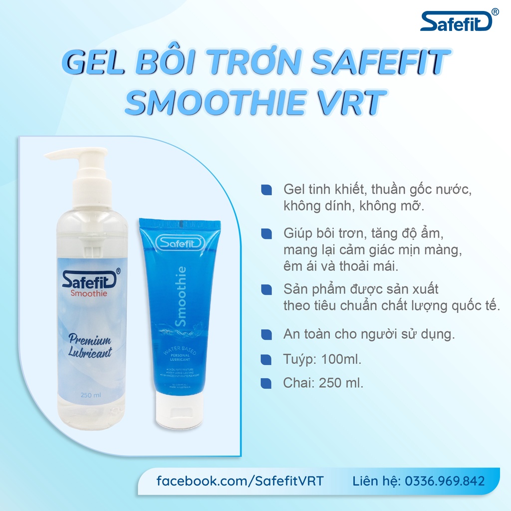 Gel bôi trơn Safefit smoothie cao cấp - Tuýp 100ml