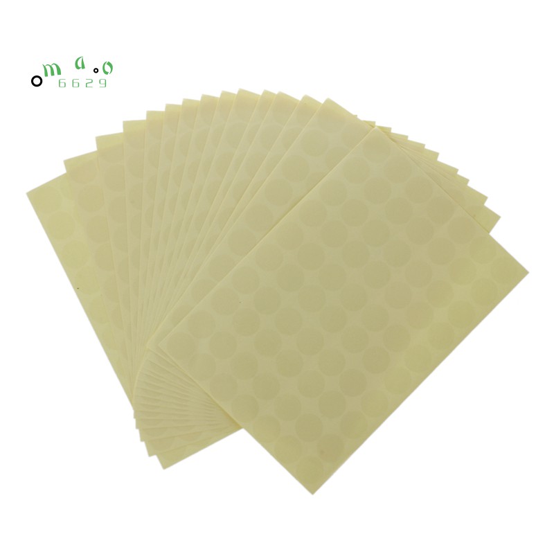 Bộ 1050 Sticker Dán Hình Tròn Trong Suốt Kích Thước 19mm