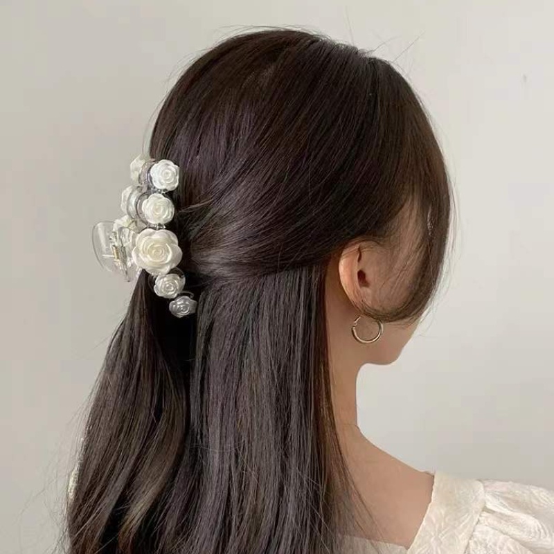 Kẹp Tóc Hoa Hồng Nhỏ Đơn Giản Thời Trang Hàn Quốc