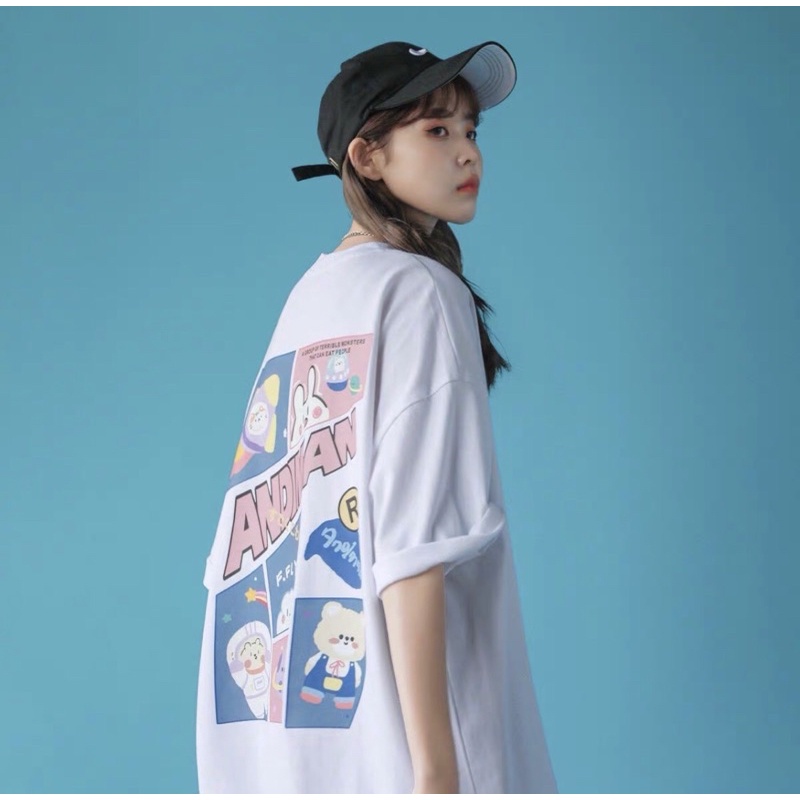 Áo phông cotton unisex, áo thun tay lỡ nam nữ form rộng thấm hút mồ hôi in hình RETUARN | BigBuy360 - bigbuy360.vn