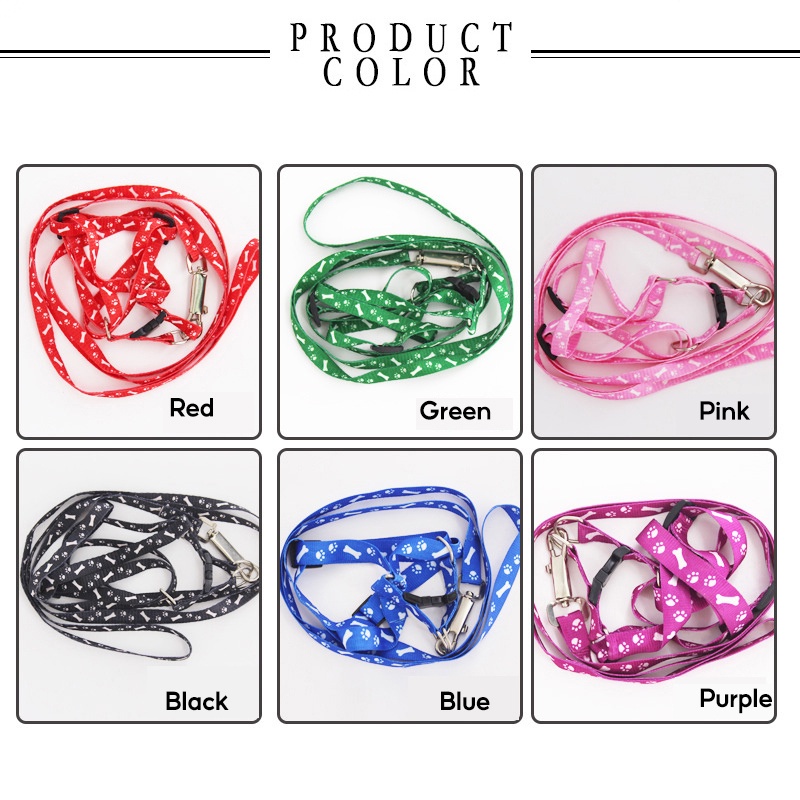 Bộ dây xích an toàn cho chó giá rẻ dành cho chó nhỏ Dây nịt nhả nhanh Nylon