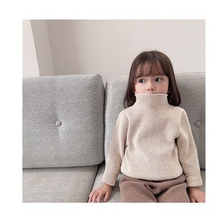 N00418 Áo len cổ lọ trẻ em [Sẵn 5 màu]