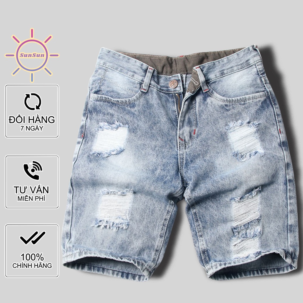 Quần short nam rách ⭐ FREESHIP ⭐ SS416 shop Sunsun chuyên quần sọt nam