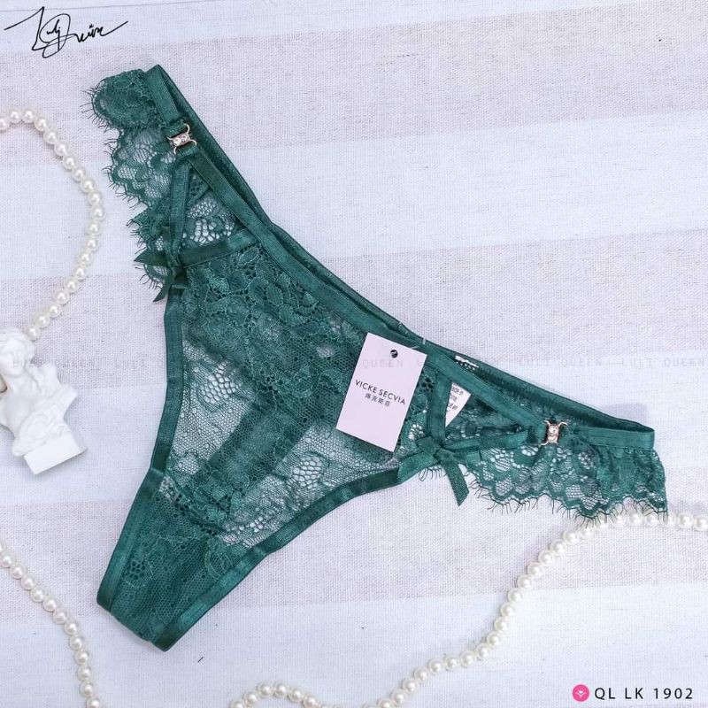 Quần lót lọt khe đan dây nơ CỰC SEXY, ren mềm mịn, quyến rũ khó cưỡng