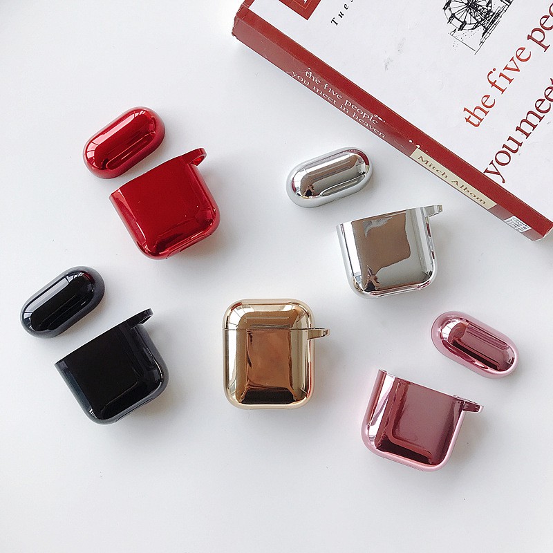 Bao Case Cho Airpods 1/ Airpods 2 Mạ Ánh Kim Loại.