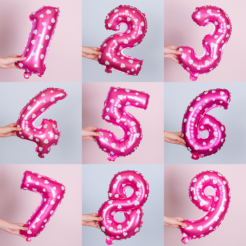 Bong Bóng Tráng Nhôm Hình Chữ Số 0-9 16 Inch Màu Vàng / Bạc Trang Trí Tiệc Nổi Bật