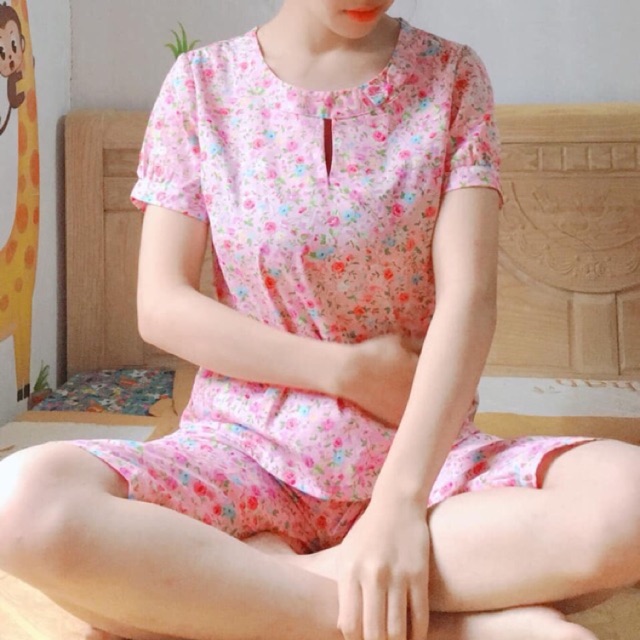 Bộ mặc nhà kate hàn ( lững)