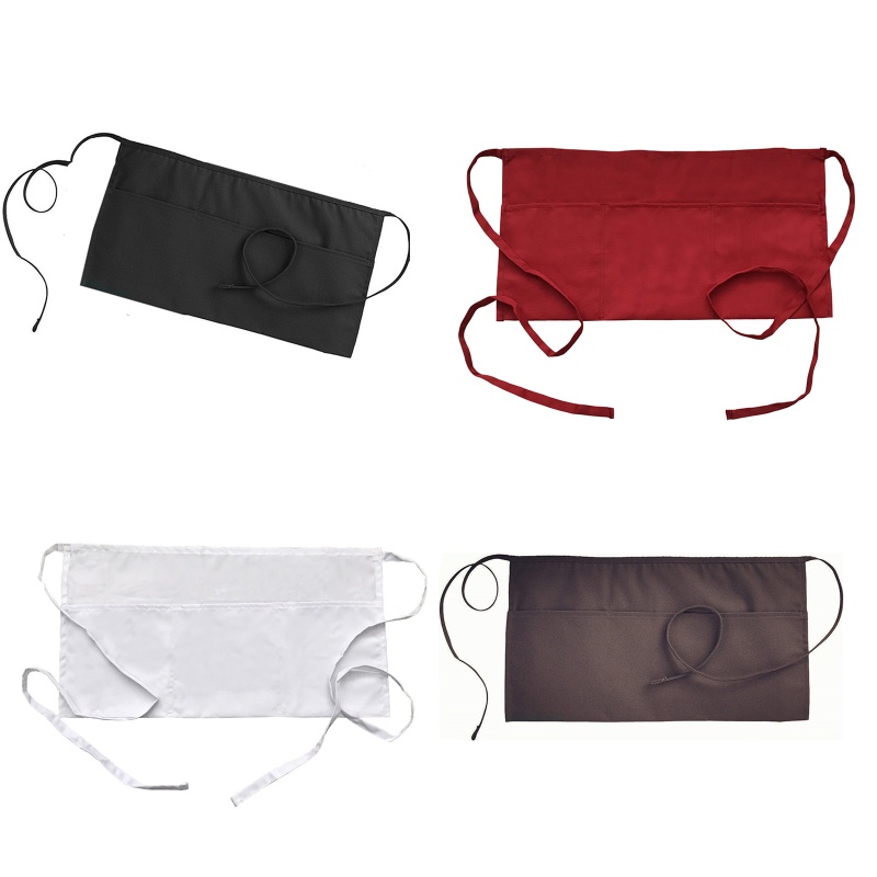 Tạp Dề Nửa Eo Có 3 Túi Và Dây Đeo Hông Dành Cho Nam Nữ