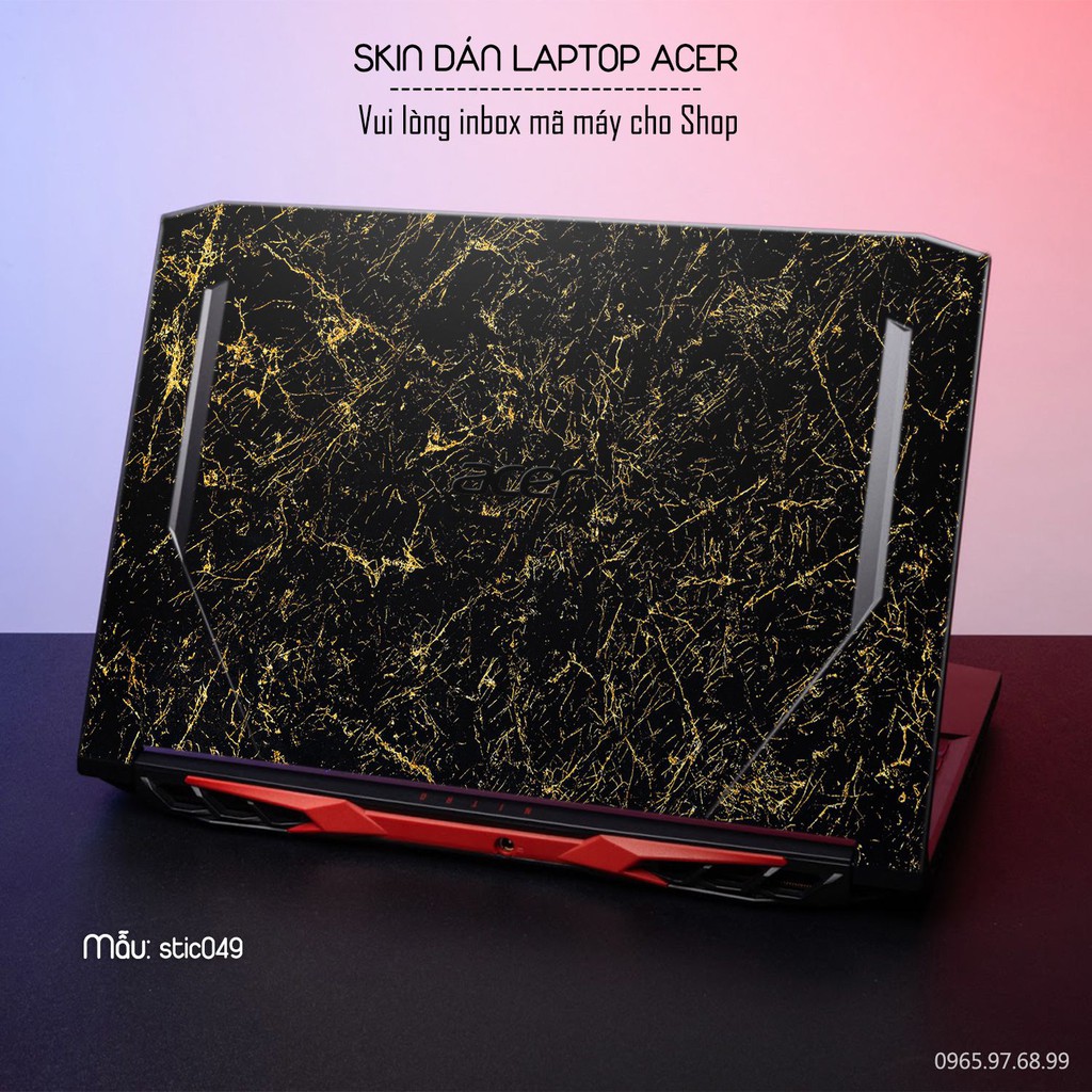 Skin dán Laptop Acer in hình hoa văn sticker - stic049 (inbox mã máy cho Shop)