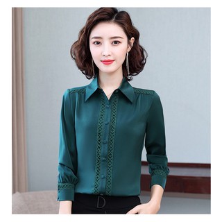 Áo sơ mi phối ren Winny