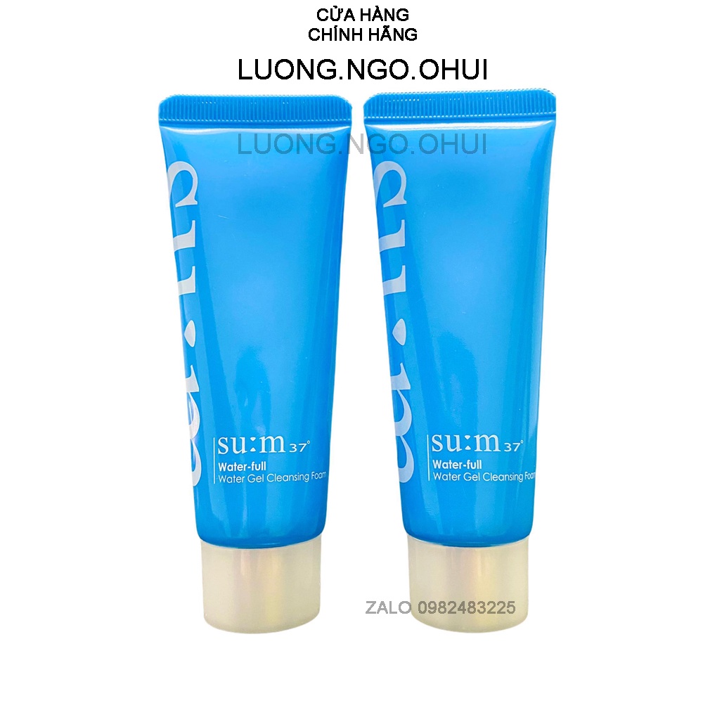 Sữa rửa mặt Sum xanh làm sạch sâu giảm mụn kiềm dầu - sum37 water full cleasing foam 40ml