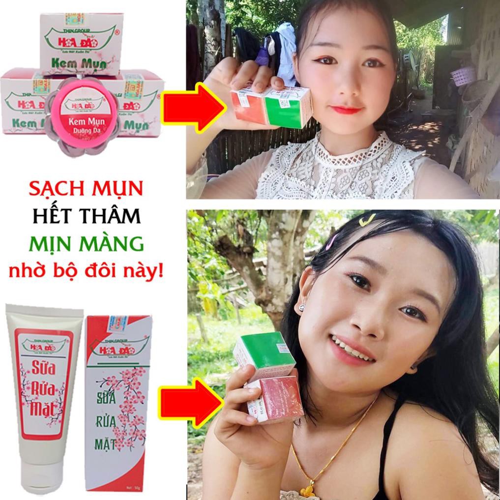 Kem Mụn Hoa Đào Thingroup Chính Hãng Size bé 8g - Không Gây Dị Ứng Hay Kích Ứng Da