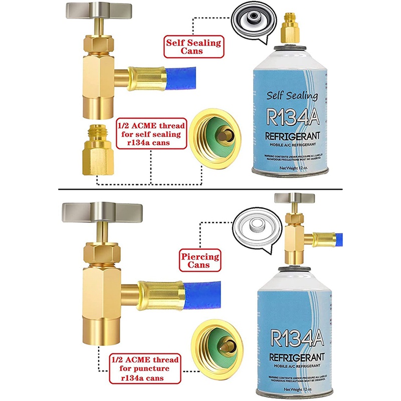 Bộ Ống Sạc R134A R134A AC Cho Tủ Lạnh