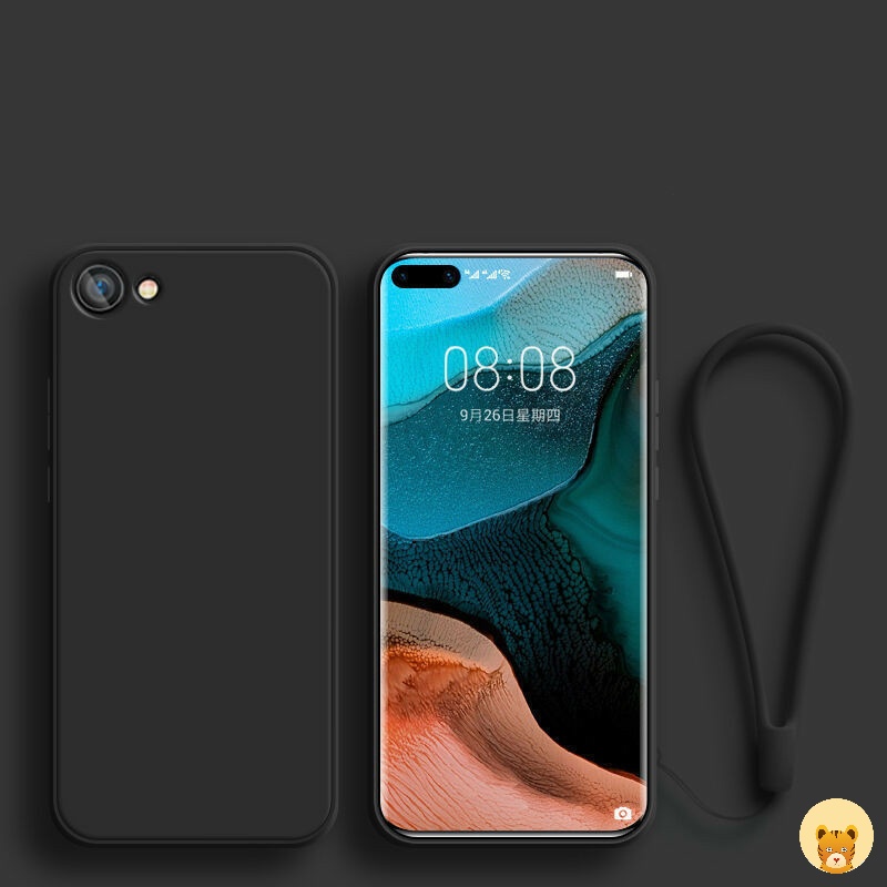 Ốp Điện Thoại TPU Silicone Mềm Đơn Giản Thời Trang + Dây Đeo Cho Vivo Y81i Y83 Y81