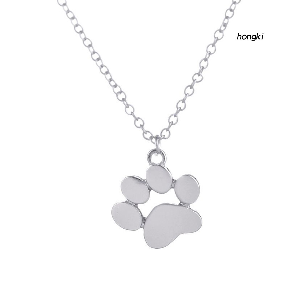 vòng cổ Mặt Hình Dấu Chân Cún Dễ Thương Thời Trang Dành Cho Nữ