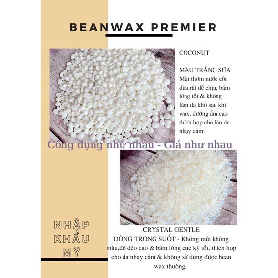 100G Sáp wax Siêu Bám Lông Coconut Hương Dừa, Sáp dừa wax lông