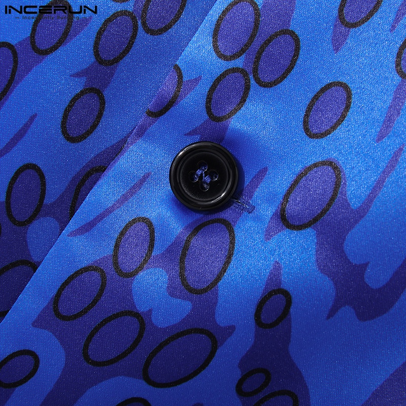 Set áo ghi lê + quần dài INCERUN họa tiết hoa thời trang hè cho nam