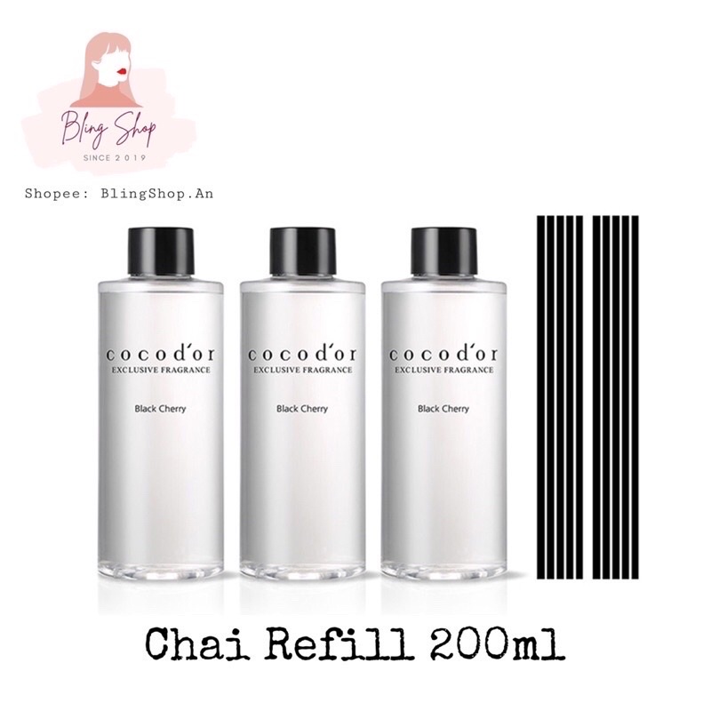 Chai Refill Tinh Dầu Tán Hương Cocod'or - Tinh dầu khuếch tán thơm phòng Cocodor Hàn Quốc