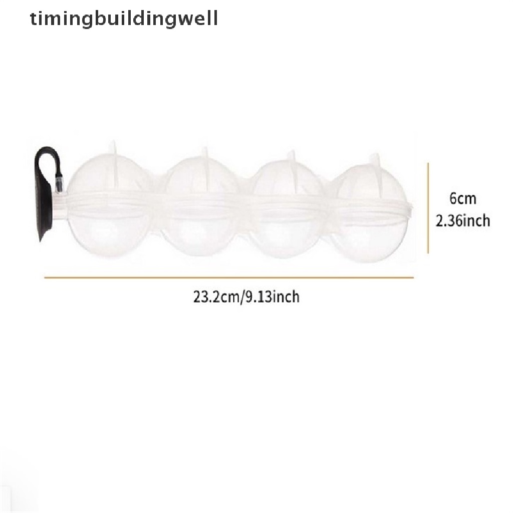 Twvn 4 Cavity Bar Sphere Ice Cube Mould Mold Ball Freezer Maker Tray Whiskey DIY QDD