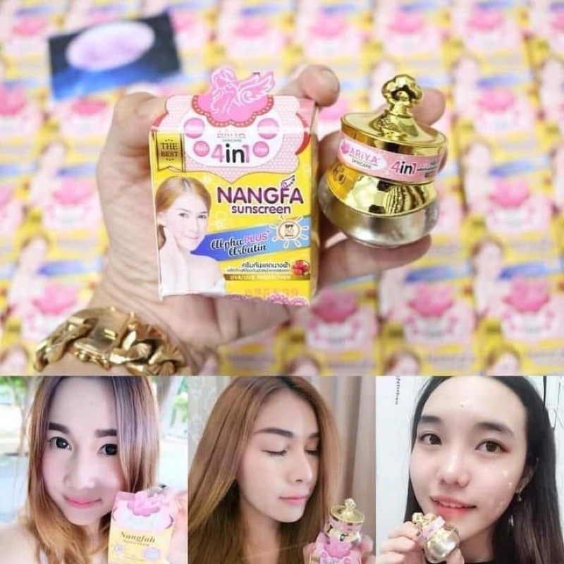 ☀️ Kem Nangfa Thái Lan Chống Nắng, Makeup Kháng Nước 4 In 1