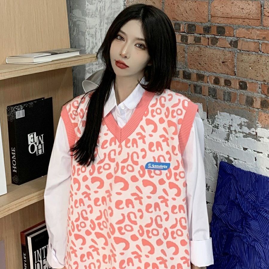 Áo sweater sát nách form rộng phong cách Hàn Quốc trẻ trung cho nữ