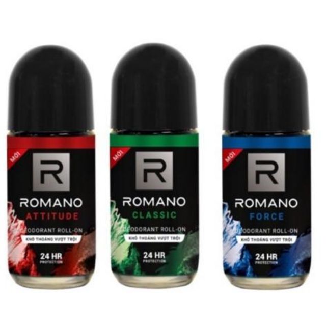 [ HÀNG CHÍNH HÃNG ] LĂN KHỬ MÙI ROMANO 50ML TÙY MÀU