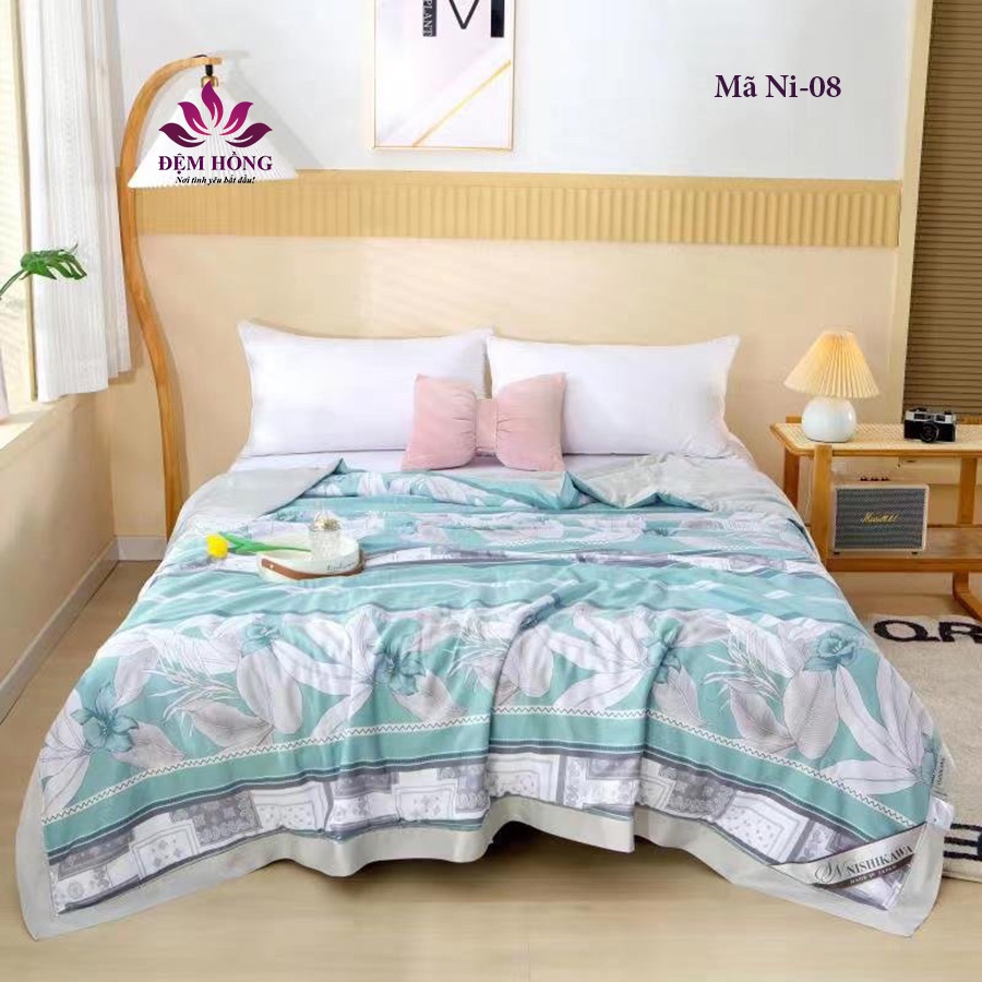 Chăn hè Nishikawa Nhật Bản vải Tencel cao cấp mềm mịn mát 200x220cm