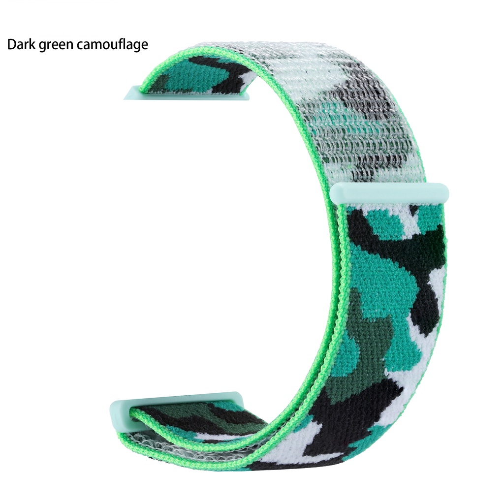 Dây Nylon Họa Tiết Rằn Ri Cho Đồng Hồ Thông Minh 44mm 40mm 42mm 38mm 41mm 45mm 7 6 5 4 3 SE T500 / T5 / W26 / T55 / W34
