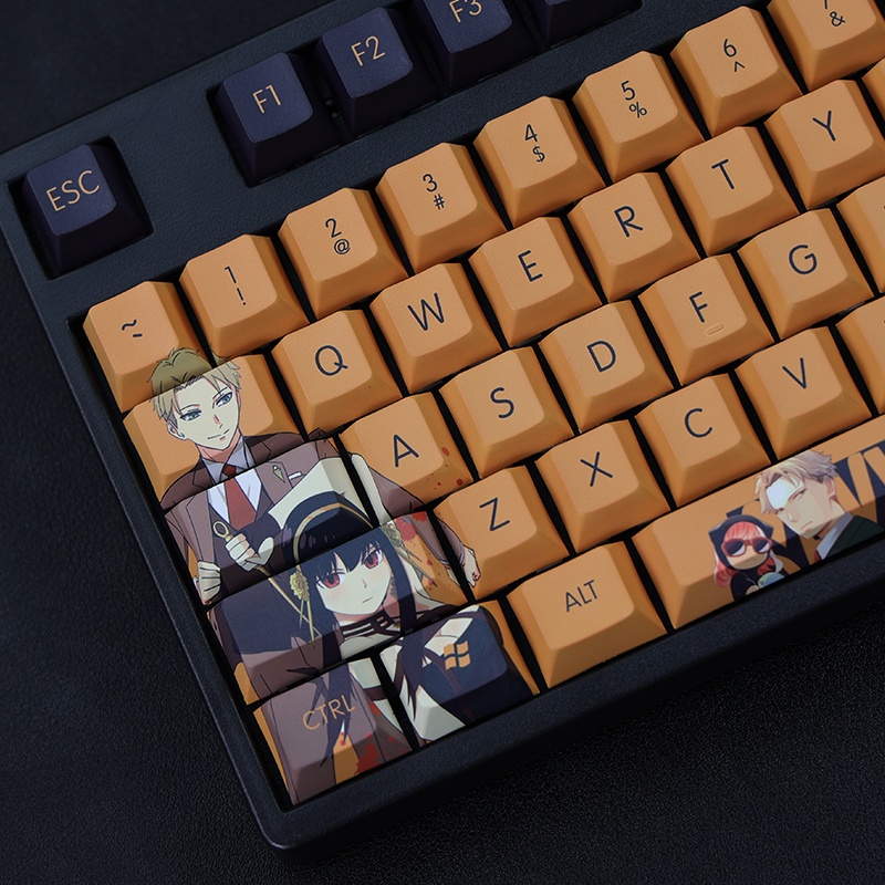SPY × FAMILY Keycaps Cherry Profile Anime PBT Dye Sub Bàn phím cơ học Keycap