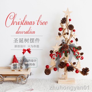 Cây Thông Giáng Sinh Bằng Gỗ Có Đèn Sáng Độc Đáo Sáng Tạo