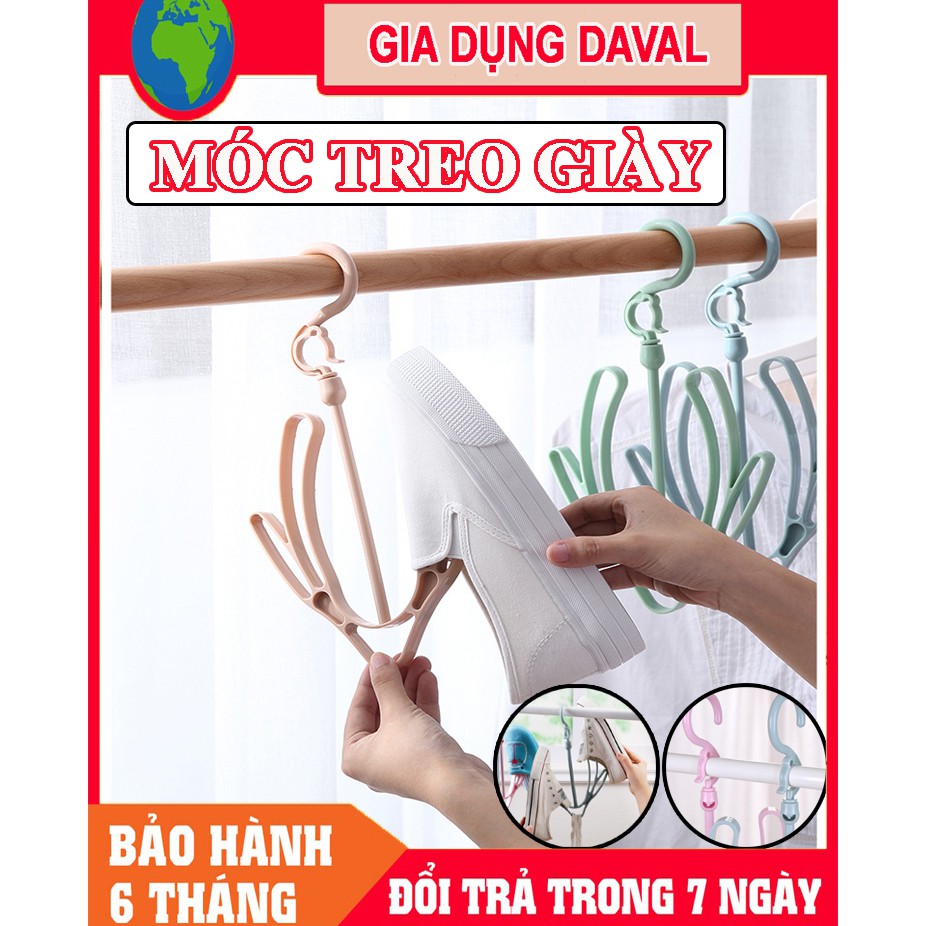 Móc phơi giày❤️SALE❤️Móc treo giày đa năng  thông minh xoay 360 độ giúp khô giày dép nhanh chóng nhiều màu