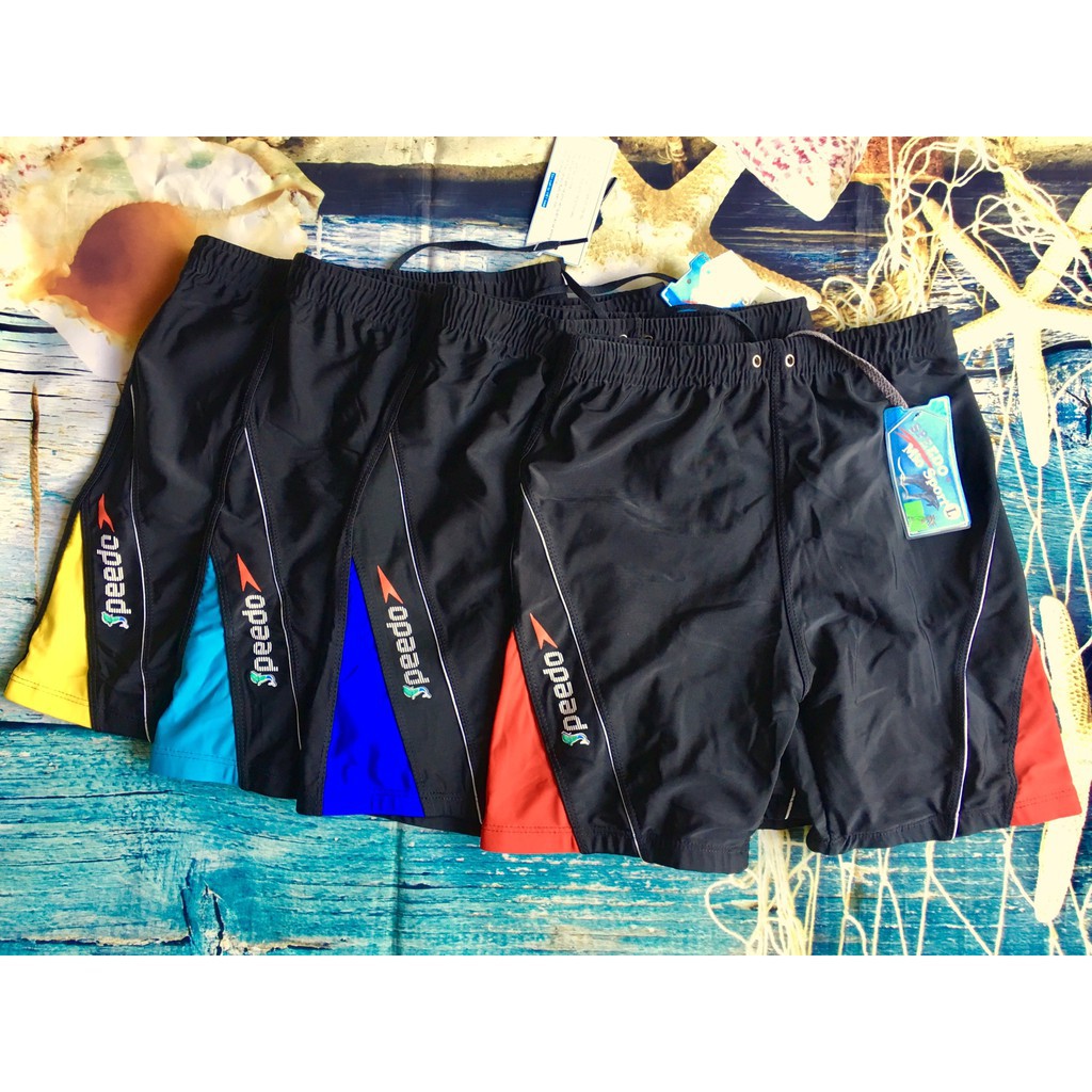 Đồ bơi nam dạng lửng 881 đen phối xanh | BigBuy360 - bigbuy360.vn