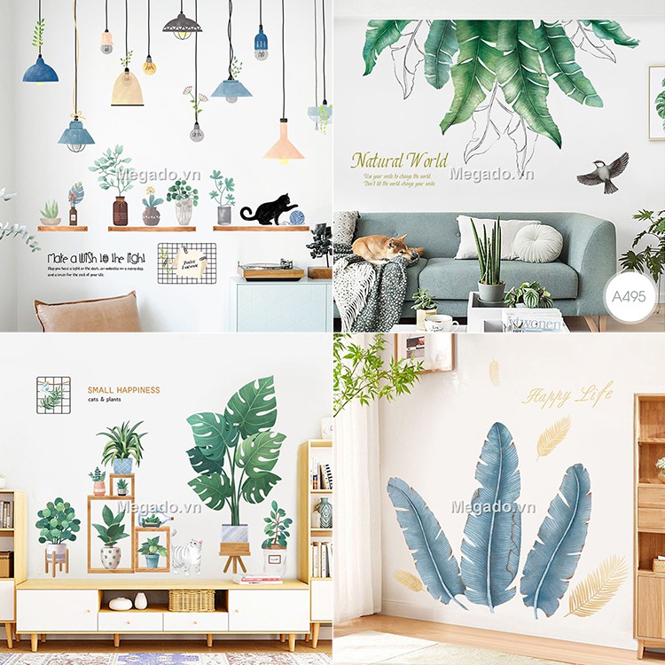 Sticker dán tường, tranh decal dán tường [BL0019]