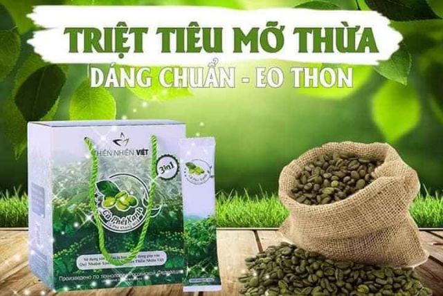Cafe Xanh Kháng Mở Thiên Nhiên Việt Chính Hãng - hộp 10 gói | BigBuy360 - bigbuy360.vn