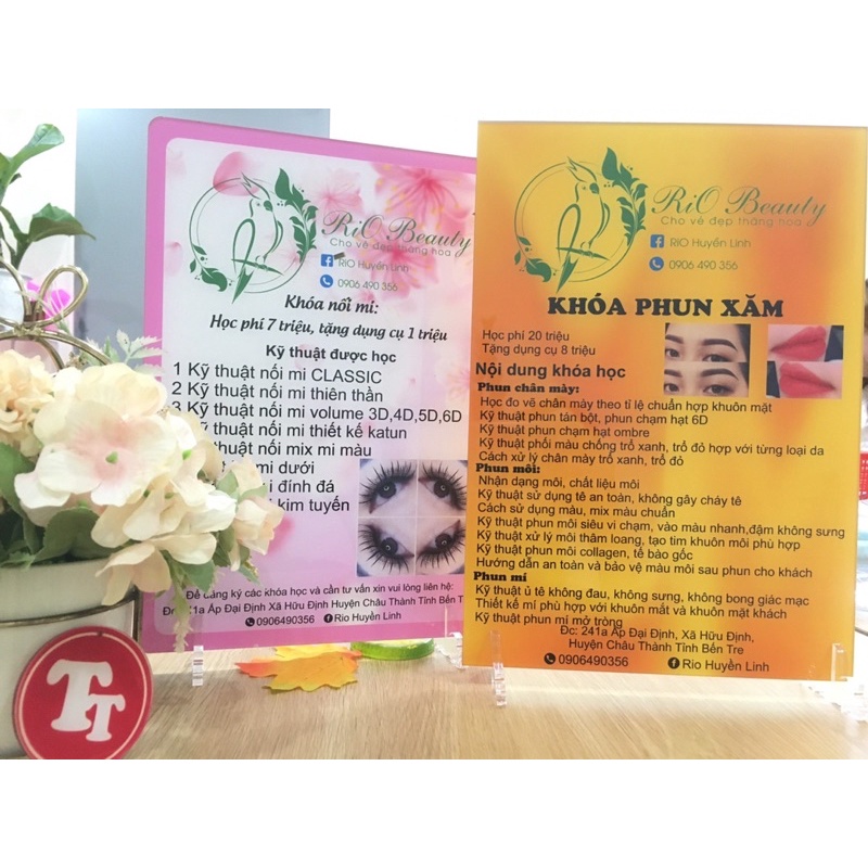 MENU MICA IN THEO YÊU CẦU