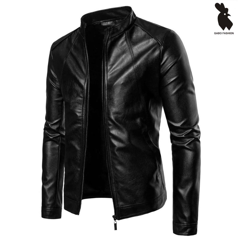 Áo khoác da 2 lớp cao cấp HCMfashion lớp da ngoài/lớp lót lông ấm áp - akd628