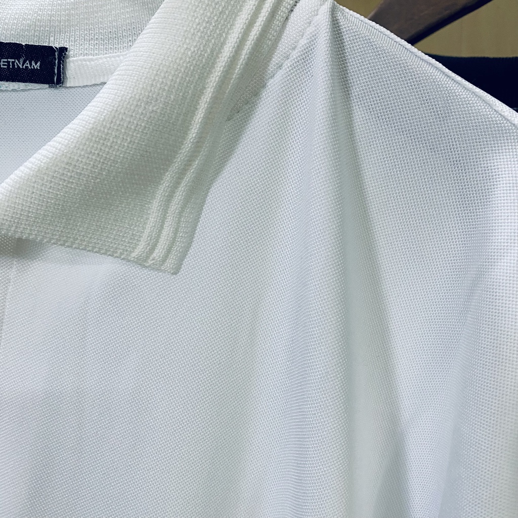 Áo polo nam in hình Ess from rộng vải cotton co dãn - áo polo nam phong cách ulzzang AZ-001