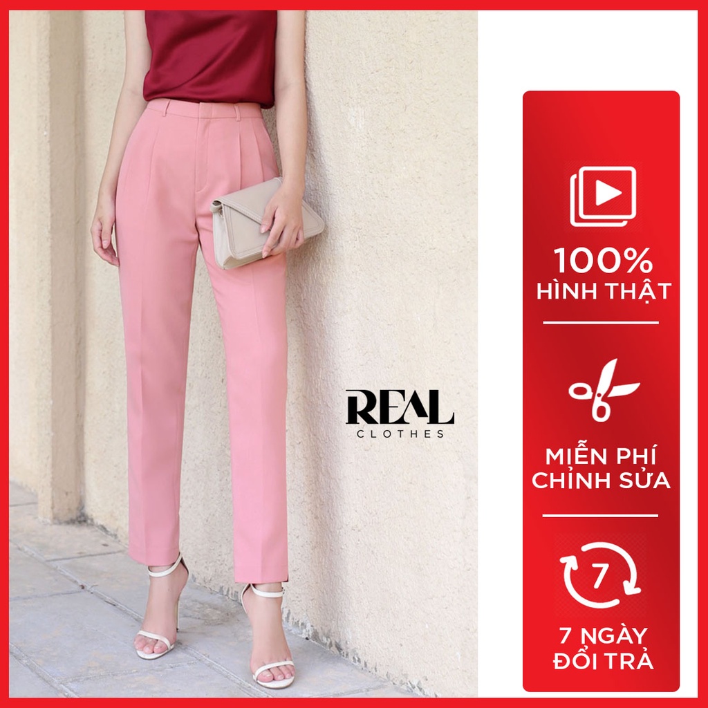 Quần lưng cao cindy hồng dâu