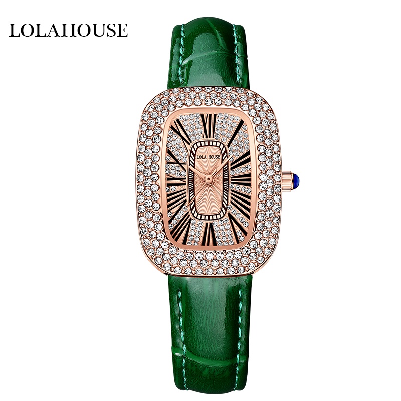 Đồng Hồ Quartz Lola HOUSE L003 Đính Đá Sang Trọng