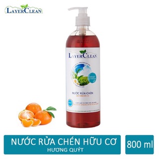 Nước rửa chén hữu cơ Layer Clean 800ml